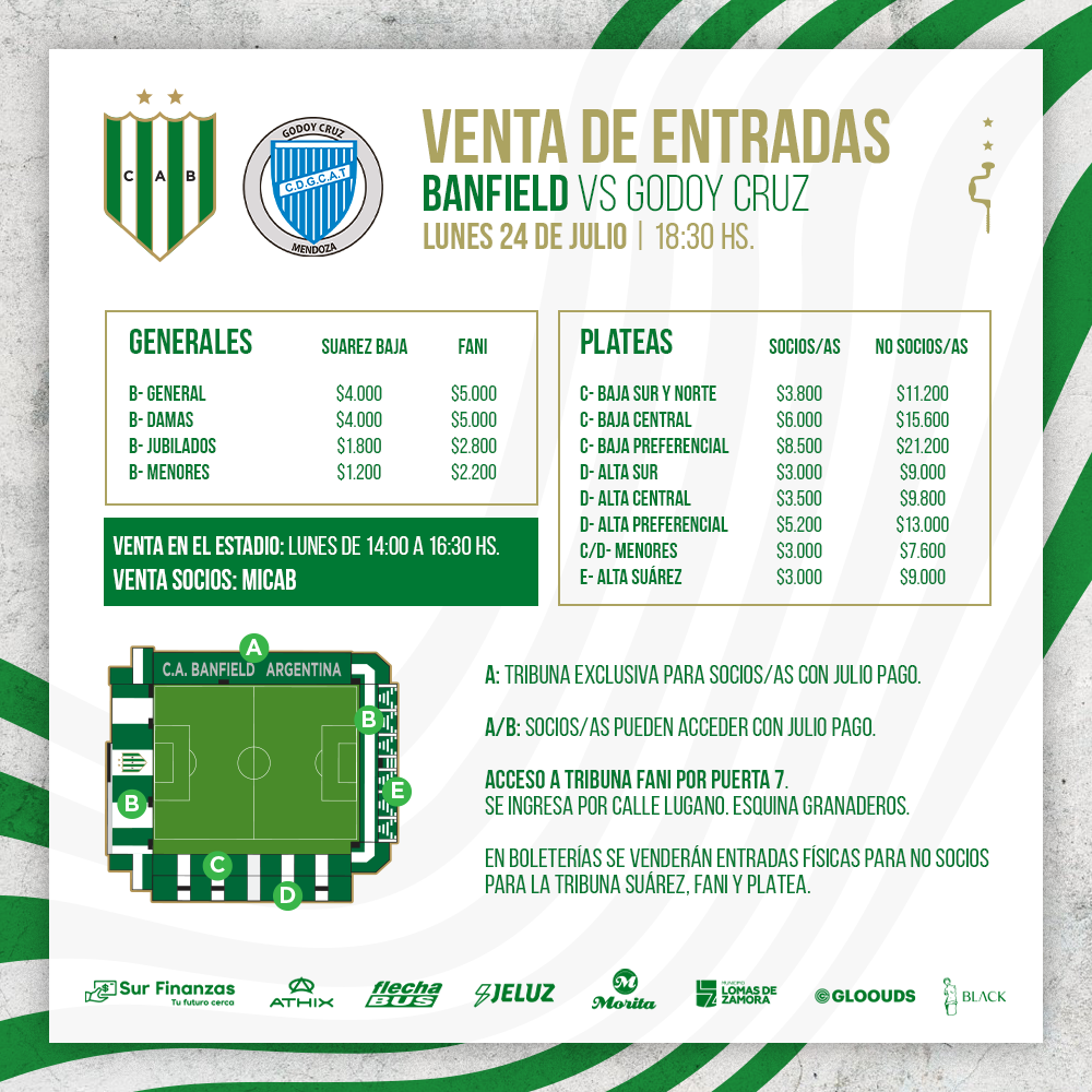 Venta de Entradas para la Semifinal vs. Godoy Cruz en San Nicolás