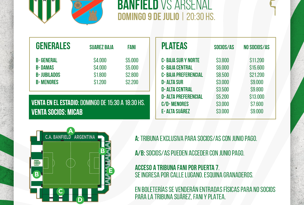 Venta de entradas para el partido ante Arsenal