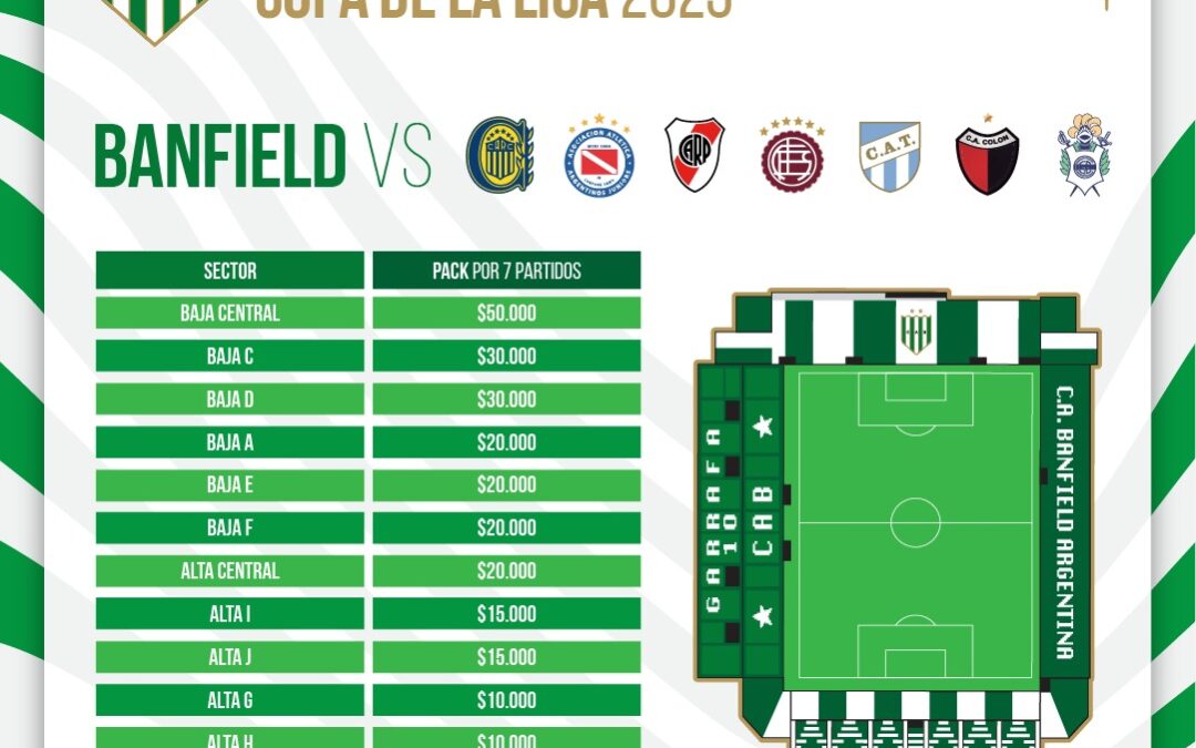 Ya podés conseguir tu Pack Plateas para la Copa de la Liga