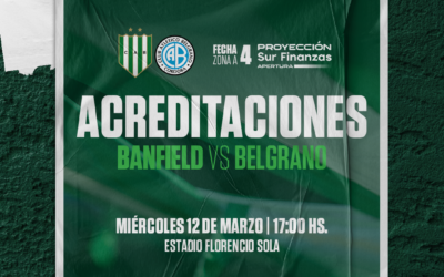 Proceso de acreditaciones para el partido de reserva entre Banfield y Belgrano