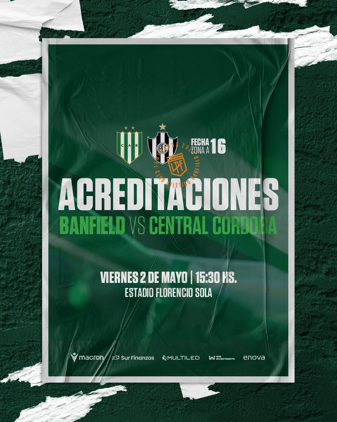 ACREDITACIONES - BANFIELD - CENTRAL CORDOBA