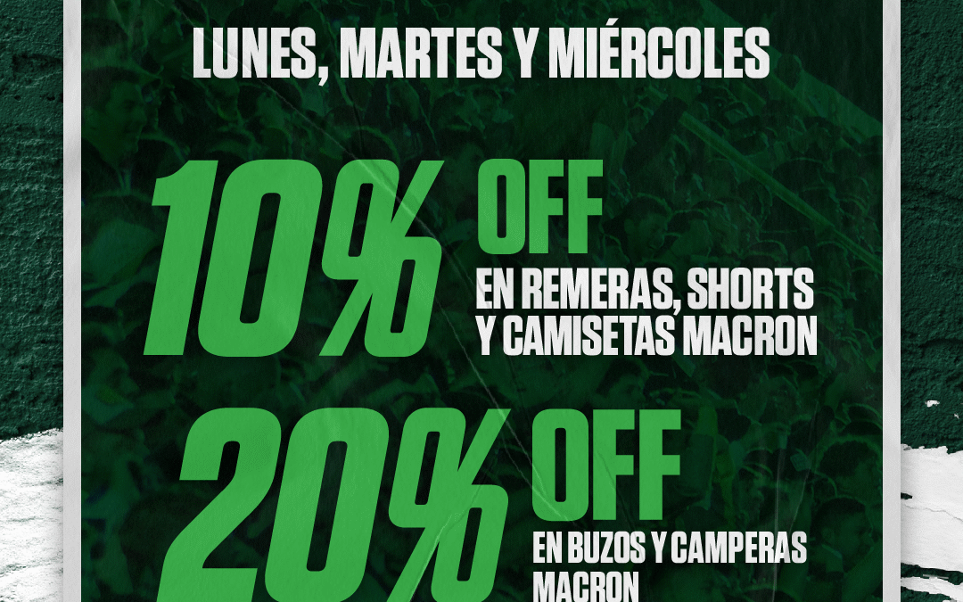 Se viene el Cyber monday a la Tienda Oficial