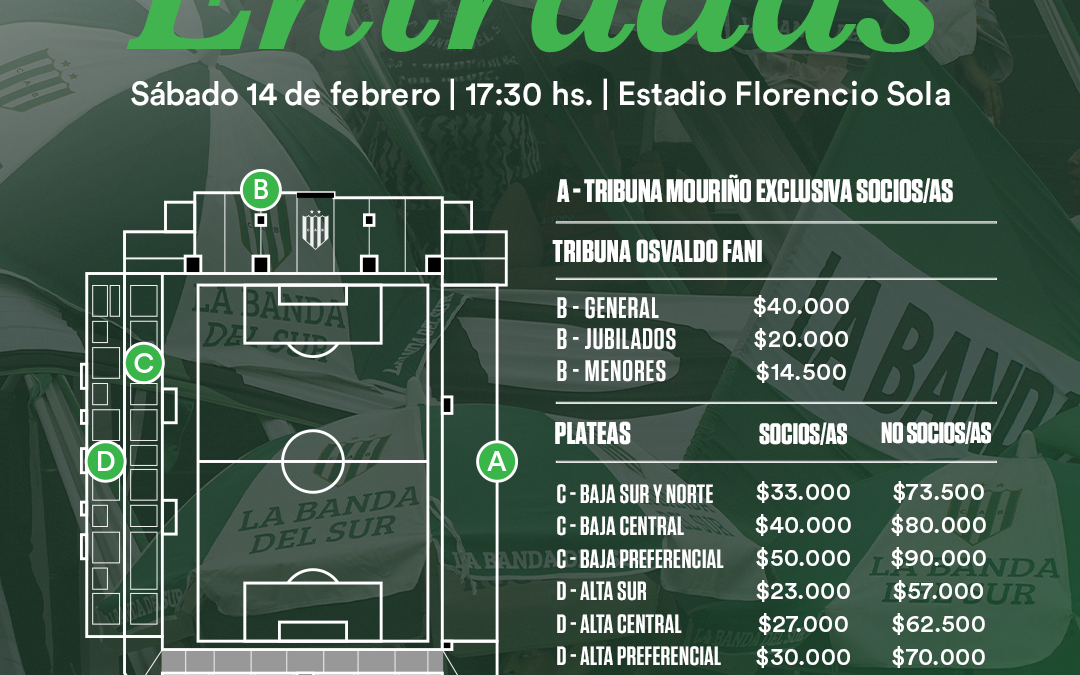 Venta de entradas para el partido ante Racing