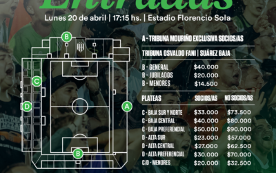 Venta de entradas para el partido ante Independiente Rivadavia