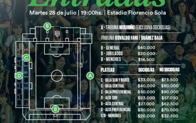 Venta de entradas para el partido ante Sarmiento