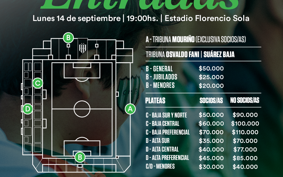 Venta de entradas para el partido ante Barracas Central